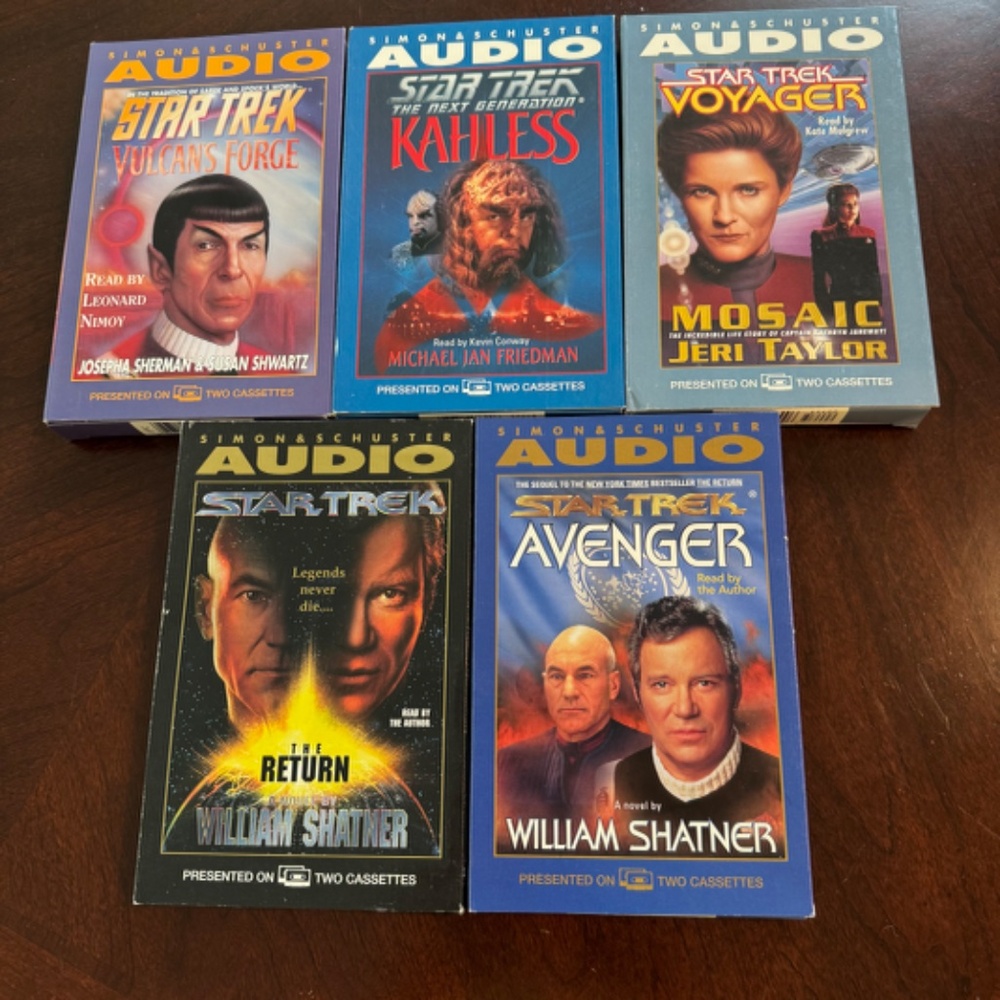 Star Trek AudioBook Cassettes Set of 5